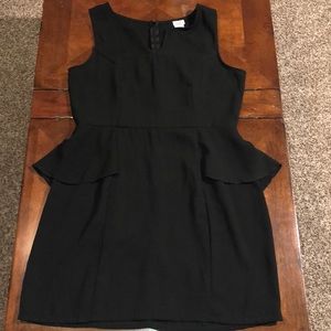 Charming Charlie black peplum dress